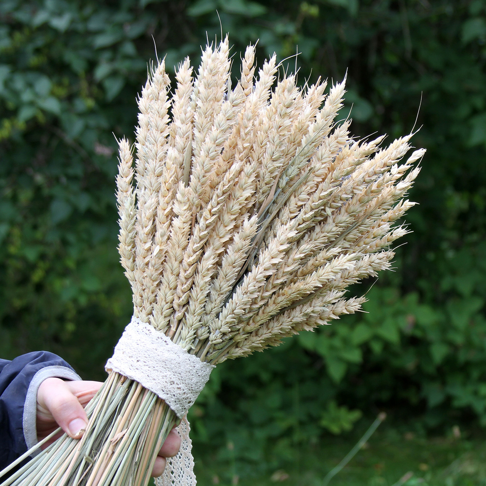 Букет сухоцветов - Лаванда и Пшеница большой 50х30 см