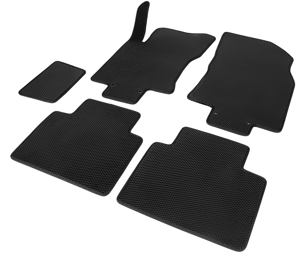 Коврики в салон автомобиля AutoFlex EVA (ЭВА, ЕВА) Business для Nissan X-Trail T32 2015-2018 2018-н.в., 5 частей, с крепежом, 3410201