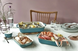 STAUB Набор из 3 керамических тарелок Приготовление античной бирюзы