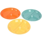 Менажница пластиковая «Тунис» 22*2см в наборе 3шт, цвета микс