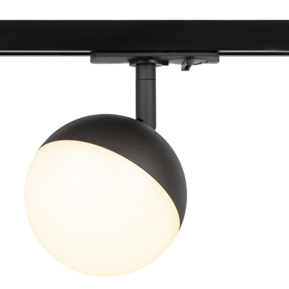 Трековый светильник однофазный ЭРА Round TR42-GX53 BK под лампу GX53 черный | Однофазные светильники под лампу