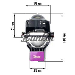 Светодиодные линзы Bi-Led модули TaKiMi Truck Star 3.0 5000K 24V