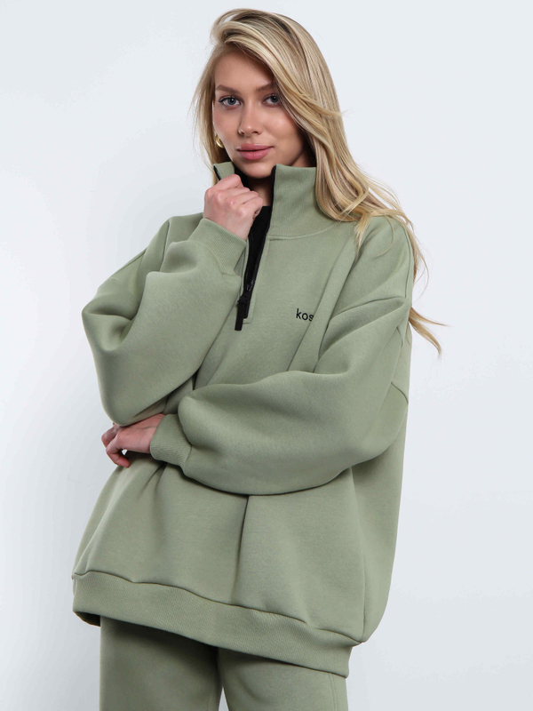 Свитшот на молнии Everest Олива