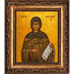 Феодотия Азийская преподобная. Икона на холсте.