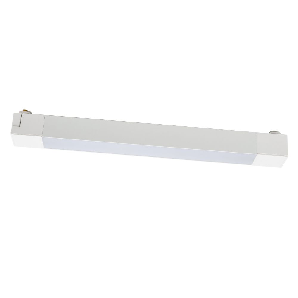 ULB-Q281 20W-4000K WHITE Светильник-прожектор светодиодный трековый. Линейный. 1600 Лм. Белый свет 4000К. Корпус белый. ТМ Volpe