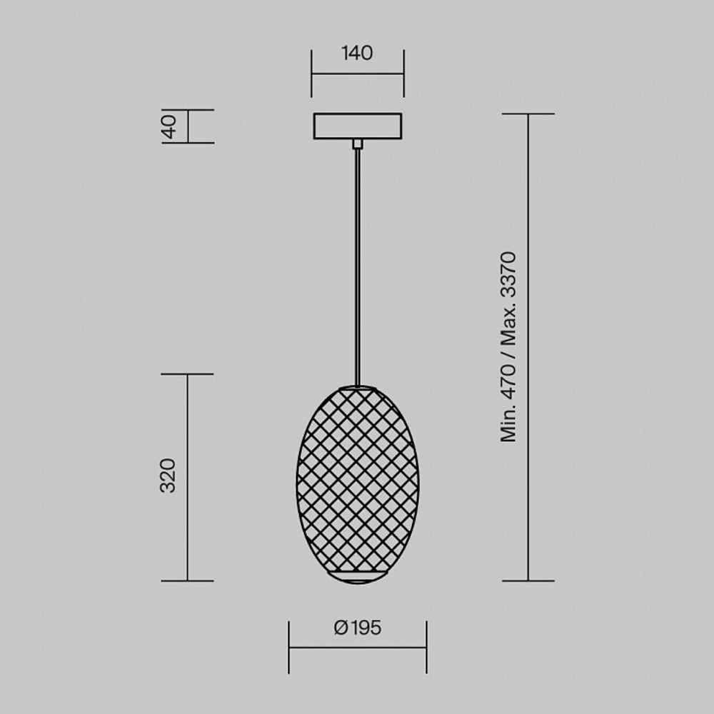 Подвесной светильник Maytoni Bruma MOD397PL-L14B3K