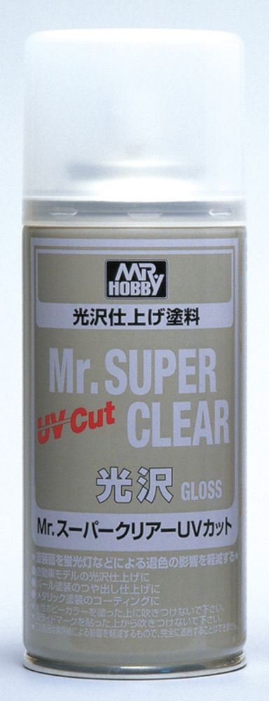 B-522 Лак Mr.SUPER CLEAR UV CUT GLOSS 170 мл (Глянцевый) B-522