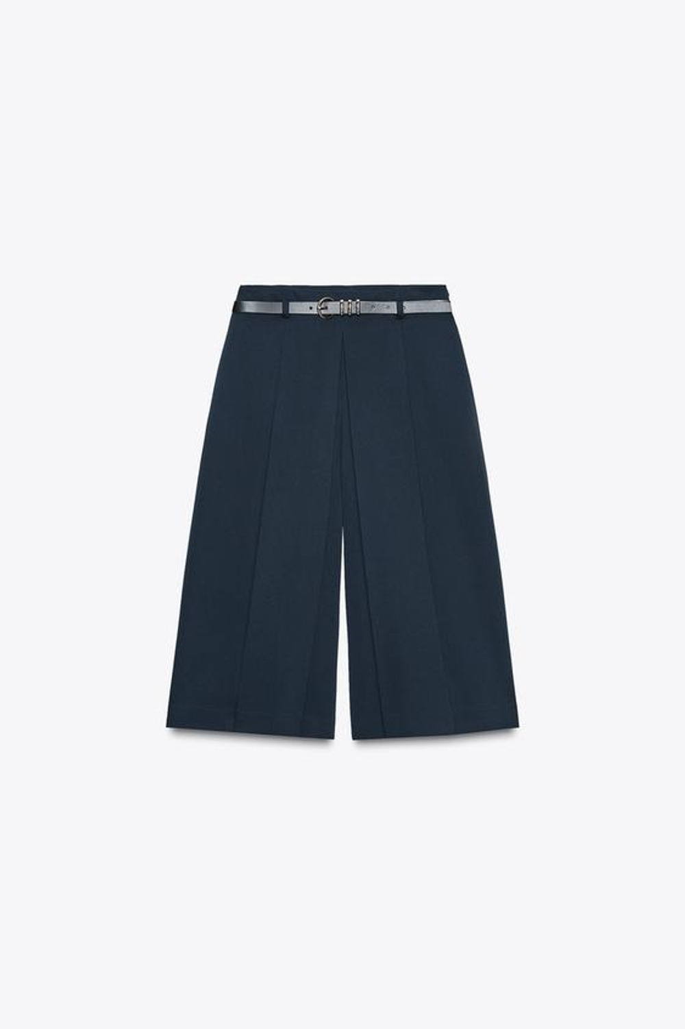 ZARА ДЛИННЫЕ БЕРМУДЫ С РЕМНЕМ, МОРСКОЙ СИНИЙ