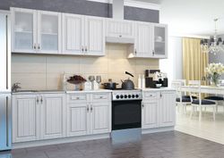 Модульный кухонный гарнитур «Империя» 3000 (сандал), ЛДСП/МДФ, ДСВ-Мебель