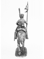 Оловянный солдатик Казак 1-го конного Смертоносного полка Санкт-Петербугского ополчения, 1812-14 г. г.