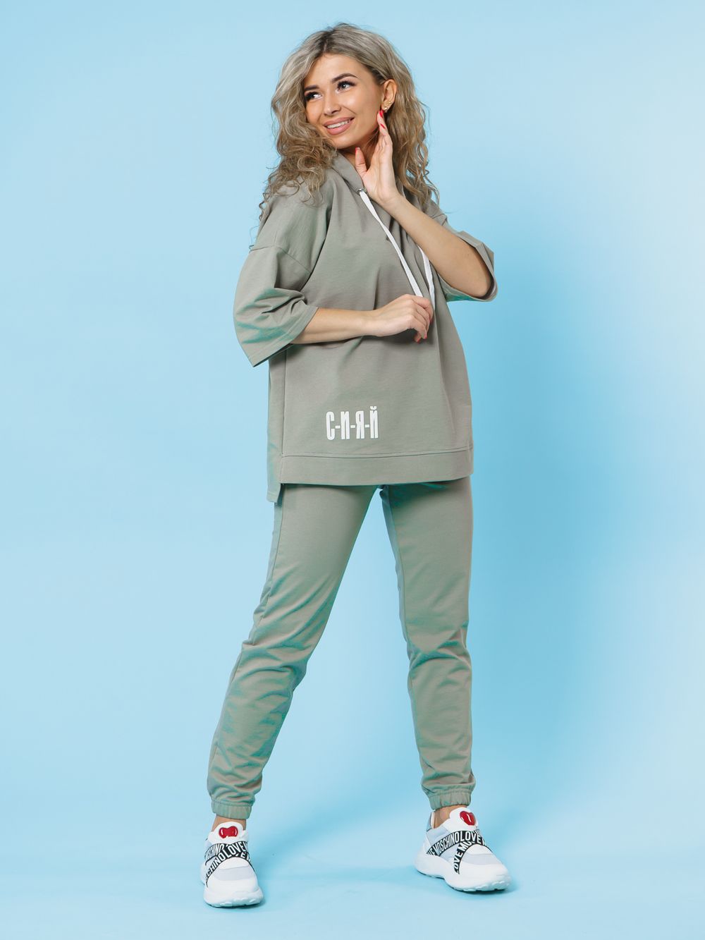 866 Костюм "Св.олива" SveTekst (Акция)