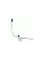 Обвязка для ванны VIRPLAST 1.1/2 Универсал нержавеющая чашка, с гибкой трубой на 40мм