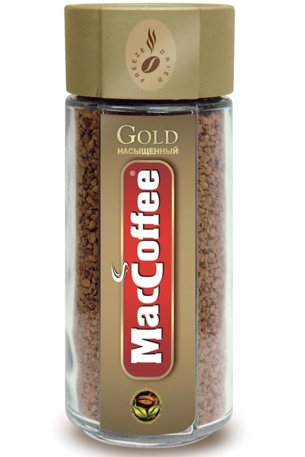 Кофе растворимый MacCoffee Gold сублимированный, 100г