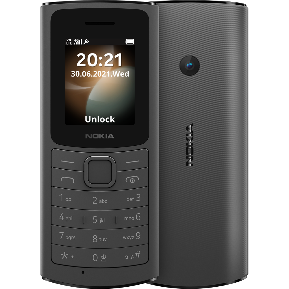 Сотовый телефон Nokia 110 4G Dual Sim (TA-1386) Black