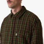 Рубашка Меч Plaid Flannel Forest коричнево-зеленая