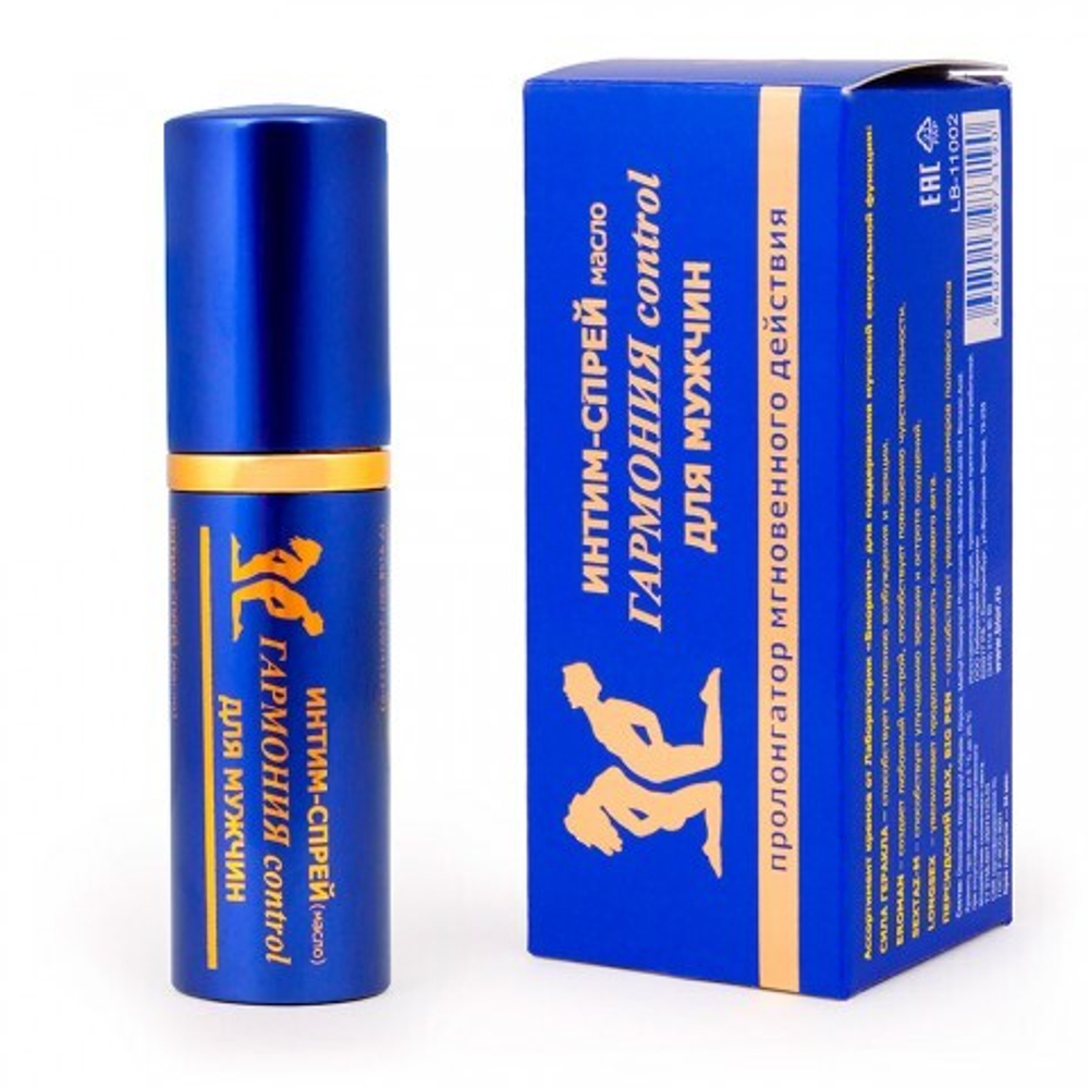 Интим-спрей (масло) "Гармония Control" для мужчин, флакон-спрей, 9 мл