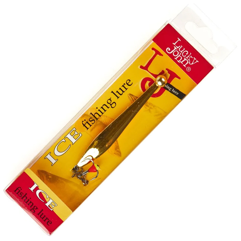 Блесна вертикальная зимняя Lucky John Double Blade (цепочка, тройник), 55мм