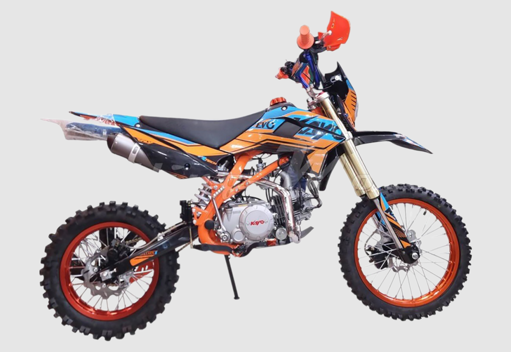 Питбайк KAYO EVOLUTION YX140EM 17/14 KRZ (механ. сцепл., эл. стартер 2022 г.)