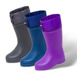 Женские сапоги из ЭВА, осень/лето, (синий/серый/фиолетовый)