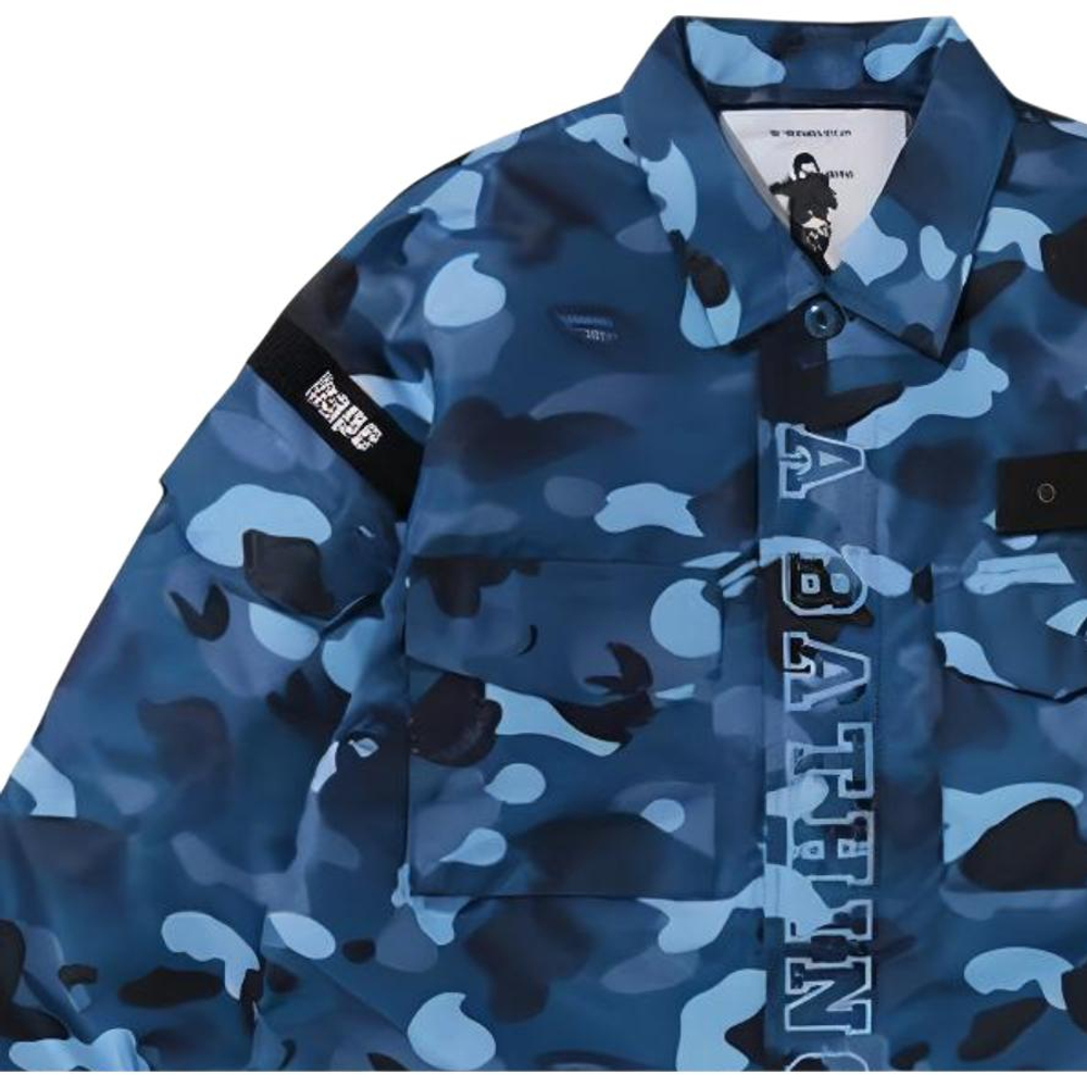 A Bathing Ape Gradation Camo Military Shirt Куртка