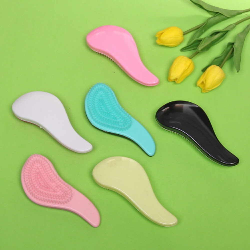 Расческа массажная с гибкими зубчиками «Perfect», цвет микс, 14.5см