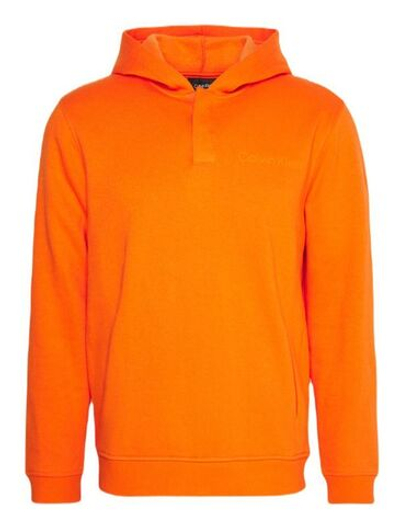 Мужская теннисная кофта Calvin Klein PW Hoodie - red orange