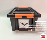 Контейнер особопрочный для дренажной ловушки с фиксирующейся крышкой