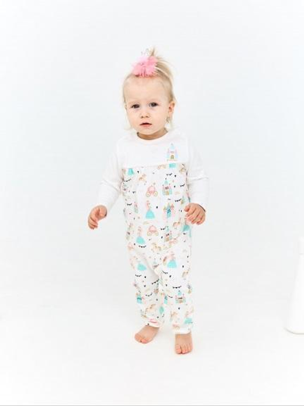 Комбинезон для девочки р.80 Белый 412-001-01-192