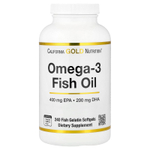 California Gold Nutrition, рыбий жир с омега-3, триглицерид Vivomega, 1000 мг, 240 рыбных капсул