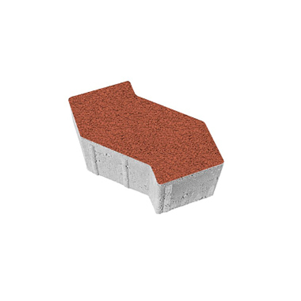 Тротуарная плитка S-ФОРМА В.3.Ф.10, 172х94х100мм Гранит Красный