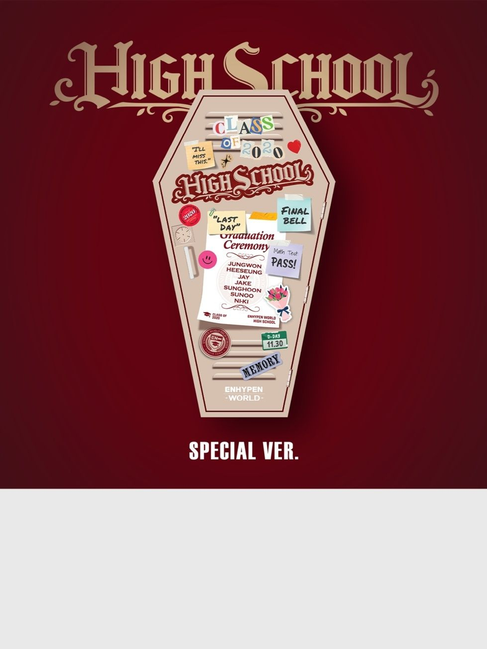 товары ENHYPEN - ENHYPEN WORLD COUPON CARD COLLECTION HIGH SCHOOL SPECIAL Version