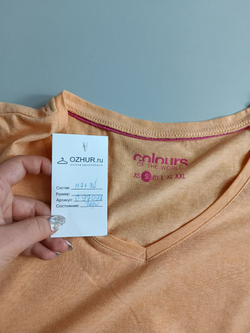 Футболка Colours of The World хлопковая базовая 44 размер