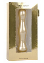 Вибратор Vibe Deluxe Gold - 16,5 см. (Цвет: золото)