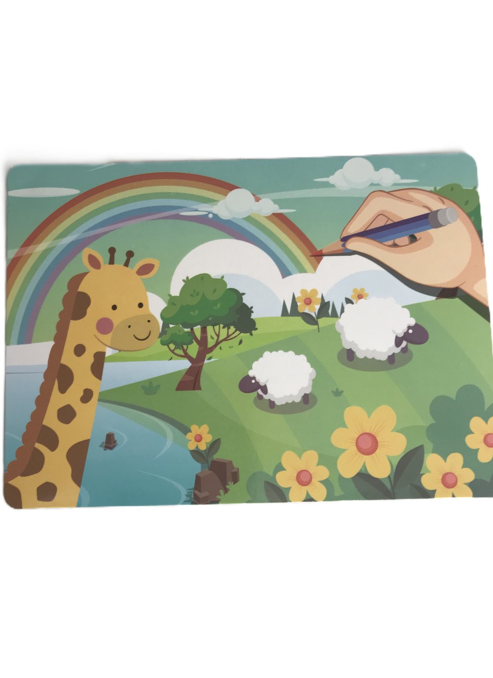 Доска для рисования Жираф с проектором (желтая)