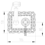 LM6619ORB Жасмин Смеситель с гигиеническим душем, встраиваемый, черная бронза (к/к 8)
