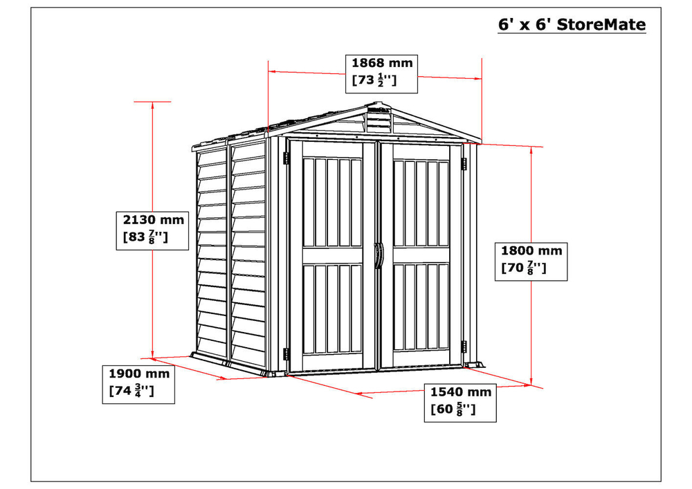 Садовый сарай Duramax StoreMate Plus 6x6