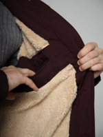 Тренч утепленный с меховым подкладом