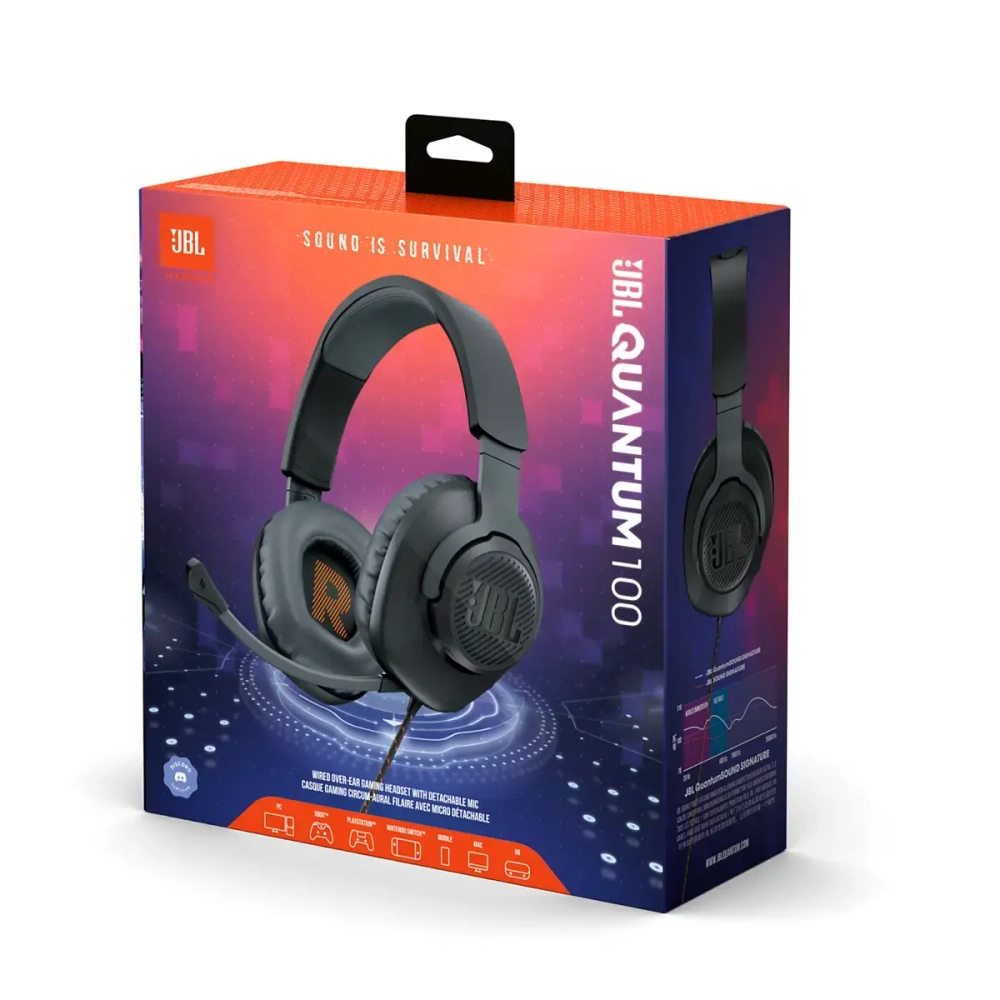 JBL Гарнитура проводная QUANTUM 100 White