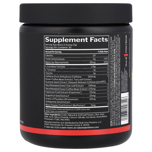 Rule One Proteins, Burn ™, Thermo Weight Management, арбуз, 210 г (7,41 унции)