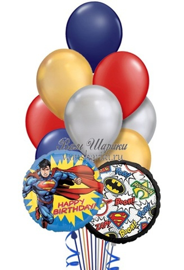 Букет шаров "Лига справедливости: Супермен"