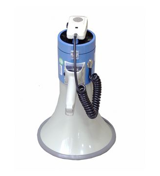 SHOW ER66S/W - Мегафон ручной 25 Вт,вын.микр.,сир+свис, 12 В, 8 батарей тип"С" вес 1.65 кг, пластик