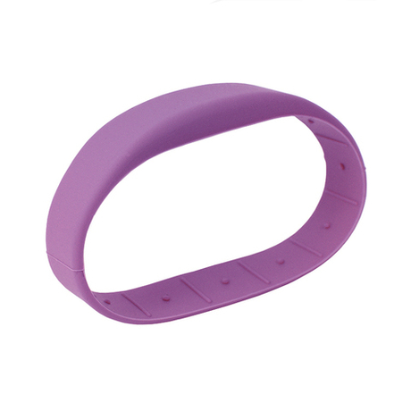 Силиконовый RFID браслет MIFARE “OFFICE” ФИОЛЕТОВЫЙ, без застежки