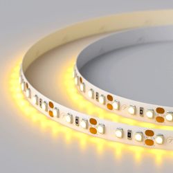 Светодиодная лента RT-A120-8mm 12V Yellow (9.6 W/m, IP20, 2835, 5m) (Arlight, 9.6 Вт/м, IP20) 012328(2)