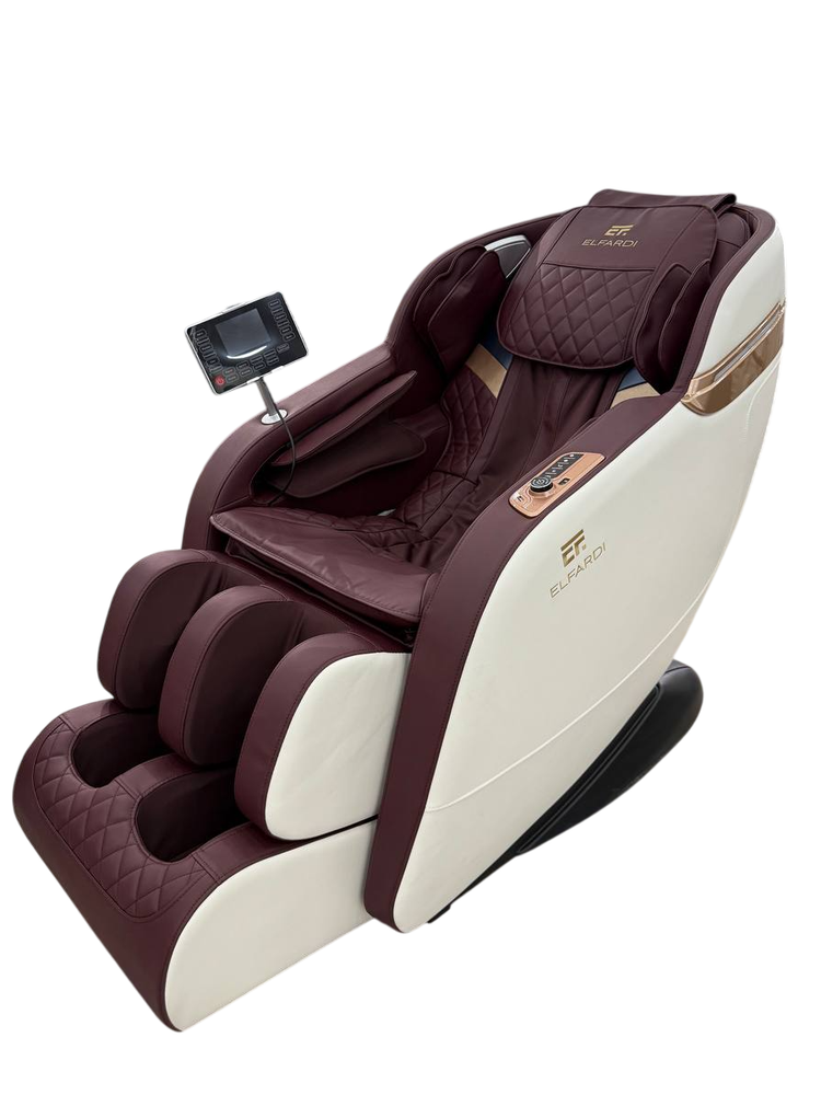 Массажное кресло Elfardi A33L бело-розовое