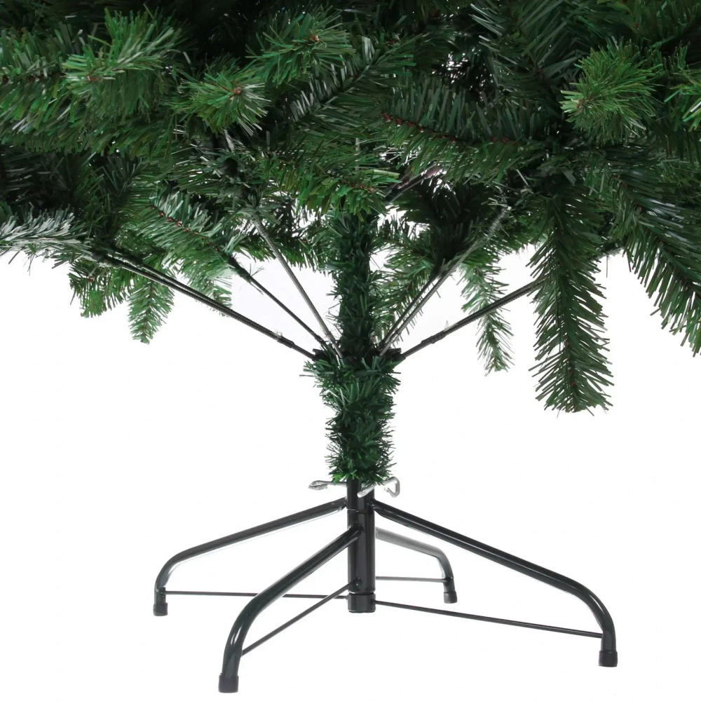 Ёлка «Лесное утро» 150 см, ПВХ с шишками и ягодами (456 веток)