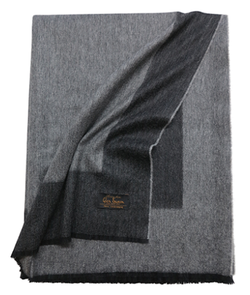 Плед 147х183 Glen Saxon Border A1 bl-fl.grey