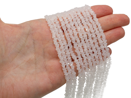 Нить бусин для украшений 4мм (ювелирное стекло)