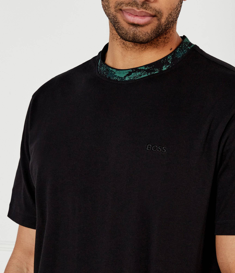 Футболка Te_JungleCollar BOSS ORANGE - черный(50530747)