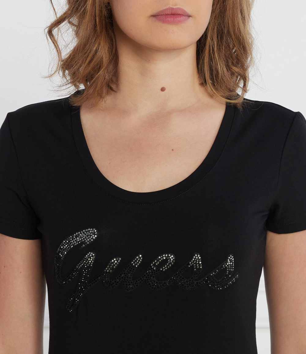 Футболка SS RN SHINY GUESS - черный(W3BI31 J1314)