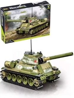 Конструктор Советский средний танк 411 деталей